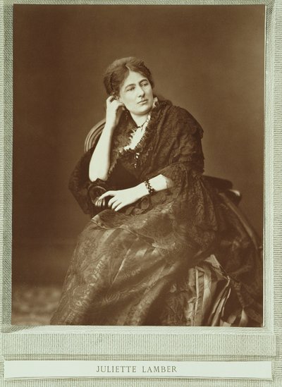 Juliette Adam, nee Lamber (1836-1936) by Ferdinand Mulnier